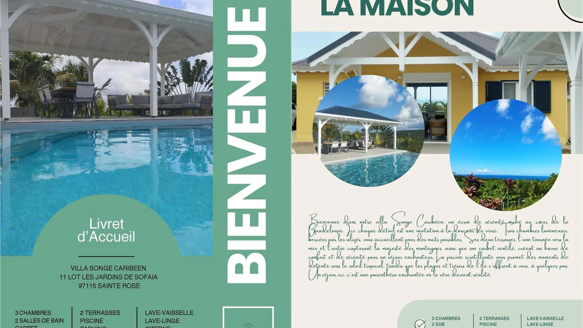 Villa Songe Caribeen, Piscine Privee Vue Mer, Proche Plages Sainte-Rose Guadeloupe